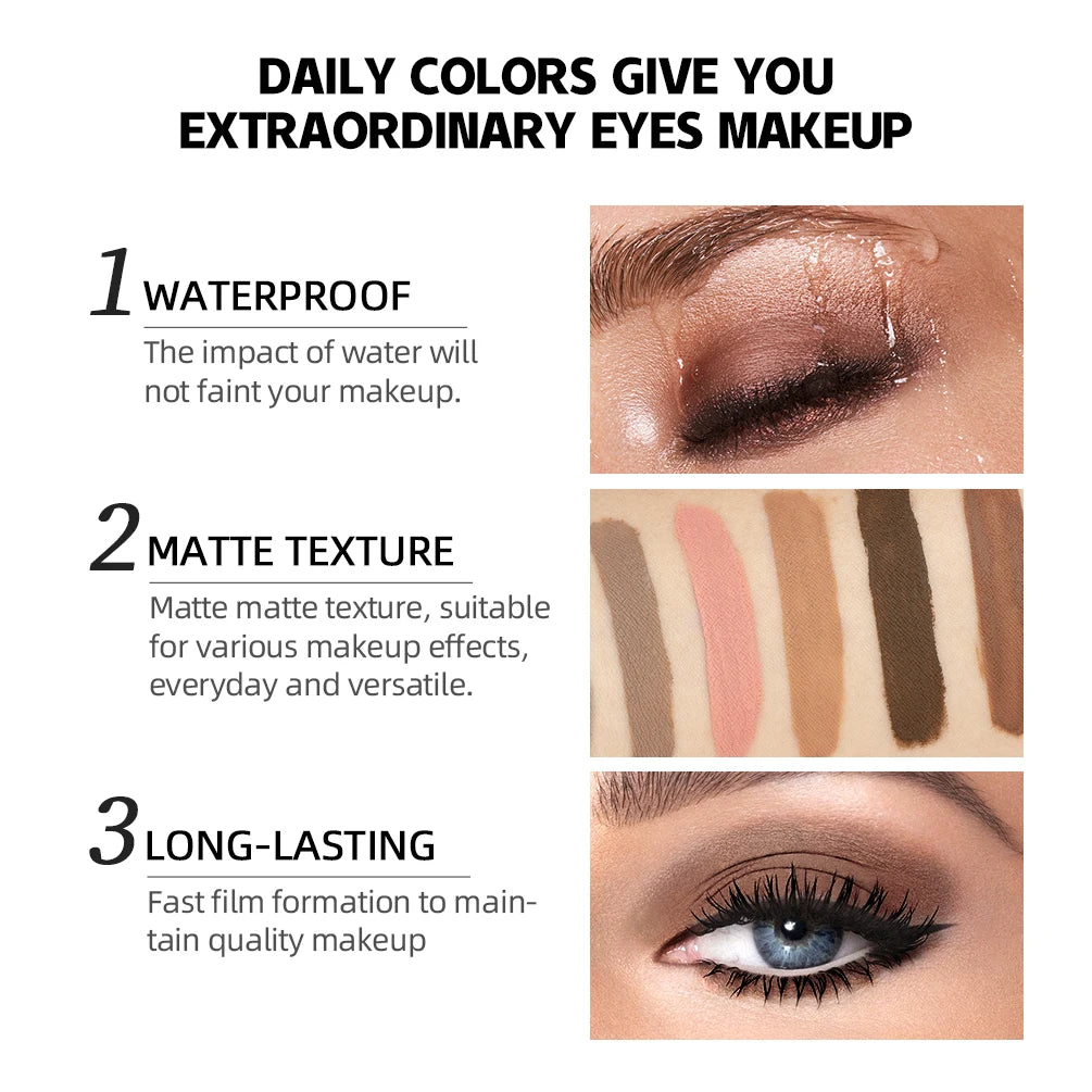 Nude Matte Magic 8-Piece Waterproof Shadow Set